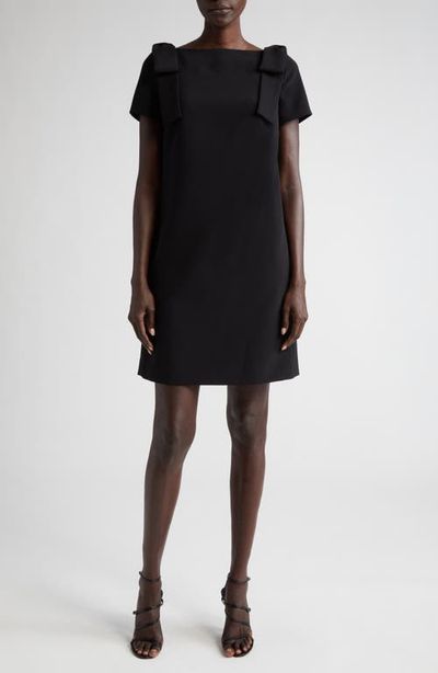 Carolina Herrera Carolina Herrera Bow Detail Bateau Neck Shift Dress