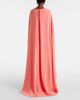 Carolina Herrera Carolina Herrera Caped crÃªpe gown - 3