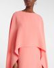Carolina Herrera Carolina Herrera Caped crÃªpe gown - 4