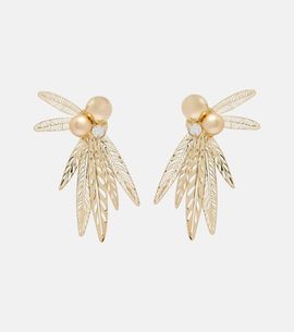 Carolina Herrera Carolina Herrera Crystal-embellished clip-on earrings