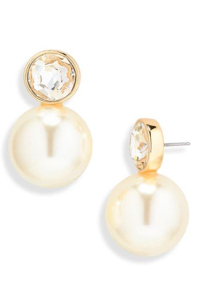 Carolina Herrera Carolina Herrera Crystal & Faux Pearl Earrings