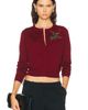 Carolina Herrera Carolina Herrera Crystal Embroidered Rose Cardigan - 1