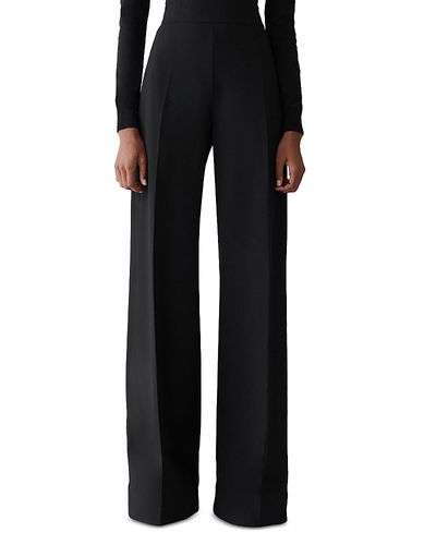 Carolina Herrera Carolina Herrera Diane Wool Blend Wide Leg Pants