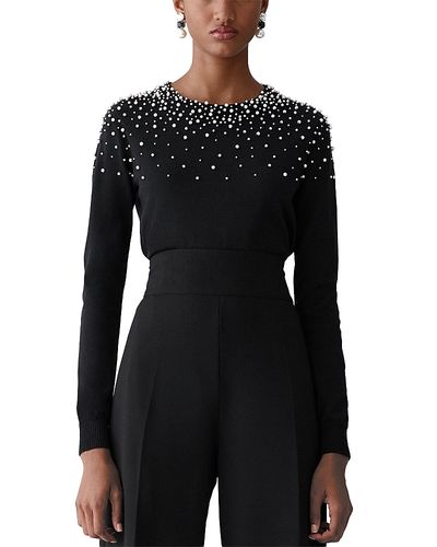Carolina Herrera Carolina Herrera Embellished Crewneck Sweater