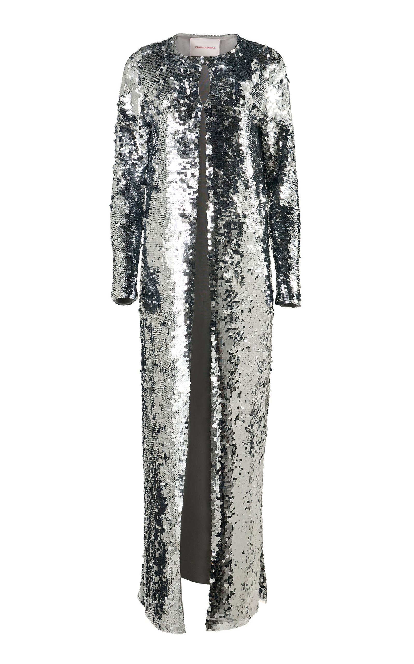 Carolina Herrera Carolina Herrera Embellished Signature Merino Sequin Coat