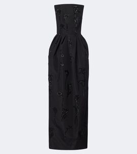 Carolina Herrera Carolina Herrera Embellished strapless silk bustier gown
