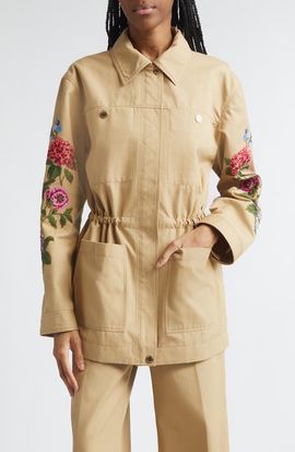 Carolina Herrera Carolina Herrera Embroidered Floral Jacket