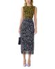 Carolina Herrera Carolina Herrera Embroidered Floral Sleeveless Midi Dress - 1