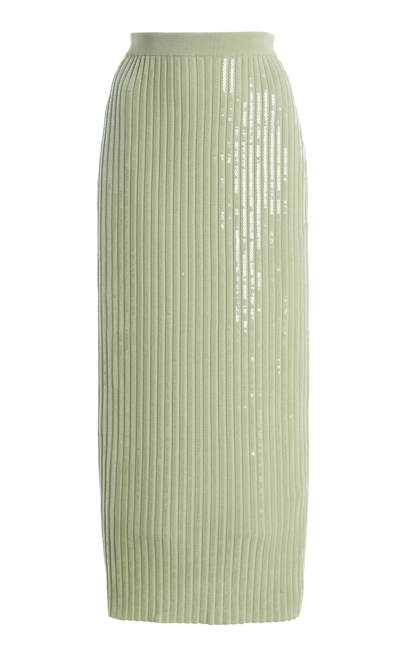 Carolina Herrera Carolina Herrera Embroidered Viscose Midi Pencil Skirt