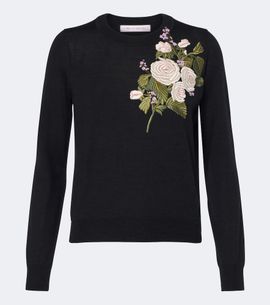 Carolina Herrera Carolina Herrera Embroidered wool sweater