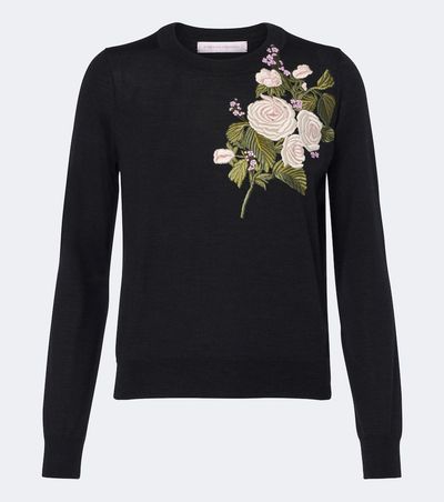 Carolina Herrera Carolina Herrera Embroidered wool sweater