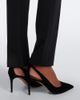 Carolina Herrera Carolina Herrera Floral-appliqué wool-blend leggings - 4