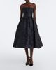 Carolina Herrera Carolina Herrera Floral jacquard bustier cocktail dress - 2