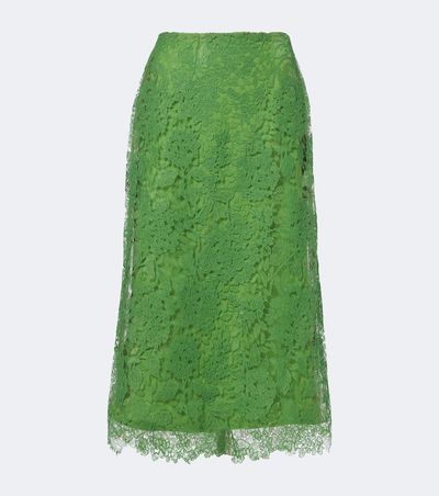 Carolina Herrera Carolina Herrera Floral lace midi skirt