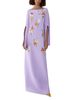Carolina Herrera Carolina Herrera Floral Long Sleeve Caftan Gown - 3