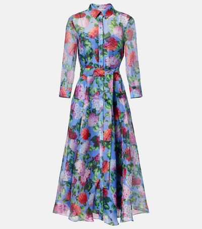 Carolina Herrera Carolina Herrera Floral silk organza shirt dress