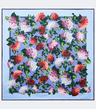 Carolina Herrera Carolina Herrera Floral silk twill scarf