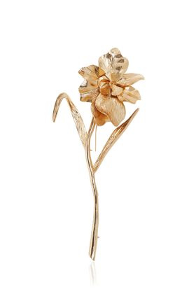 Carolina Herrera Carolina Herrera Gold Orchid Brooch