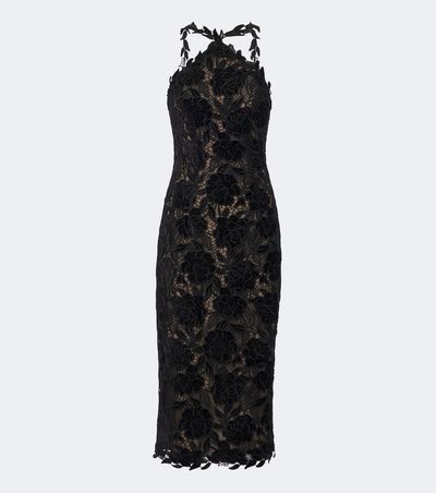 Carolina Herrera Carolina Herrera Guipure lace halterneck cocktail dress