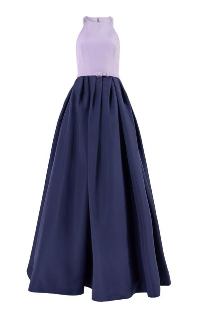 Carolina Herrera Carolina Herrera Halter Silk Faille Gown