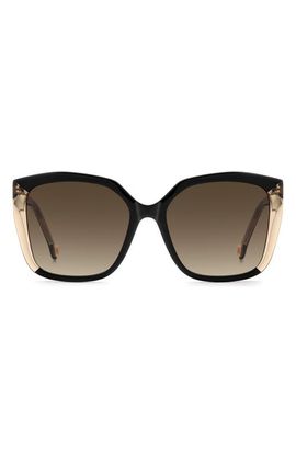 Carolina Herrera Carolina Herrera Her 57mm Gradient Square Geometric Sunglasses