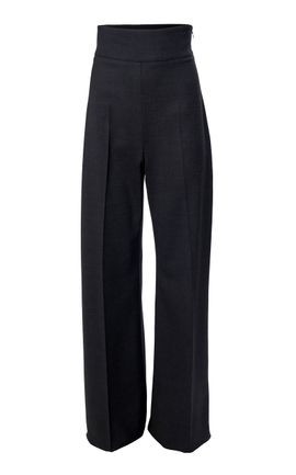 Carolina Herrera Carolina Herrera HighRise BiStretch Wool Tailoring WideLeg Pants