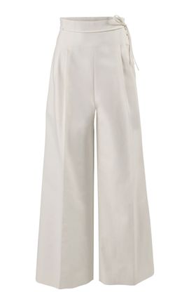 Carolina Herrera Carolina Herrera HighRise Stretch Cotton Sateen WideLeg Pants
