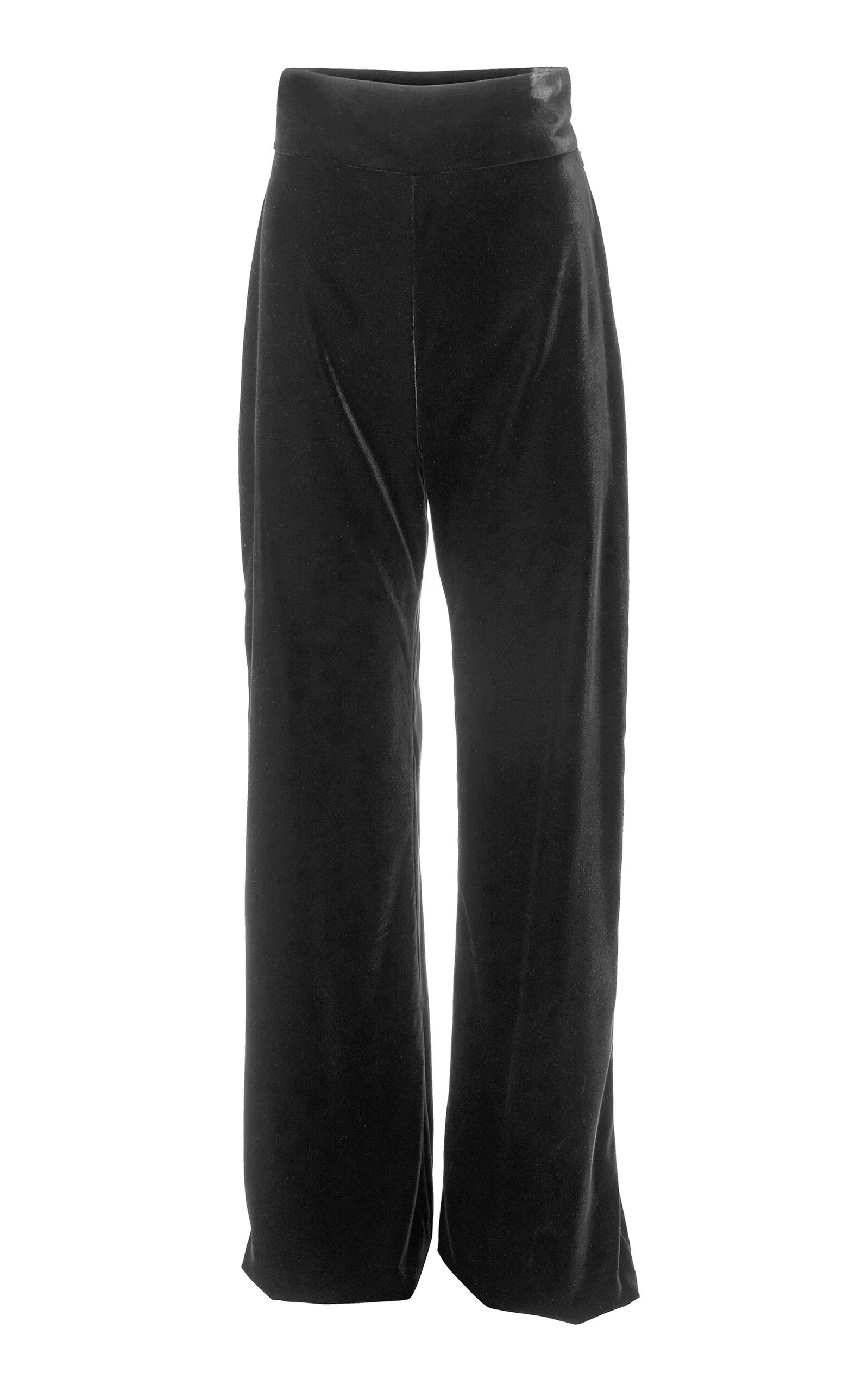 Carolina Herrera Carolina Herrera HighRise Stretch Velvet WideLeg Pants