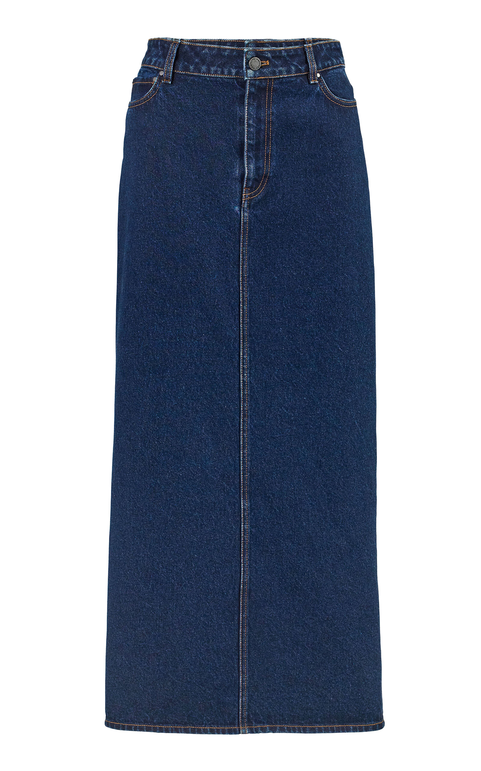 Carolina Herrera Carolina Herrera HighRise StretchDenim Midi Pencil Skirt