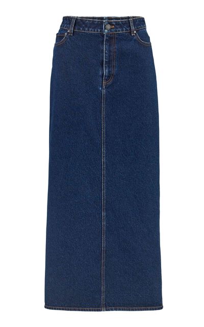 Carolina Herrera Carolina Herrera HighRise StretchDenim Midi Pencil Skirt