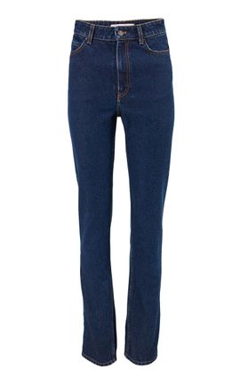 Carolina Herrera Carolina Herrera HighRise StretchDenim StraightLeg Jeans