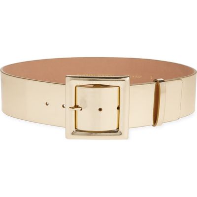 Carolina Herrera Carolina Herrera Icon Metallic Leather Belt