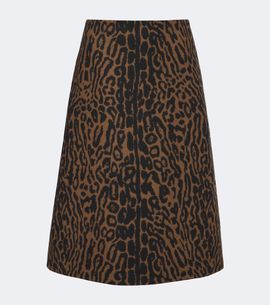 Carolina Herrera Carolina Herrera Leopard-print virgin wool midi skirt