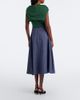 Carolina Herrera Carolina Herrera Linen, wool, and silk-blend midi skirt - 6
