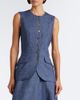 Carolina Herrera Carolina Herrera Linen, wool, silk, and cashmere vest - 2