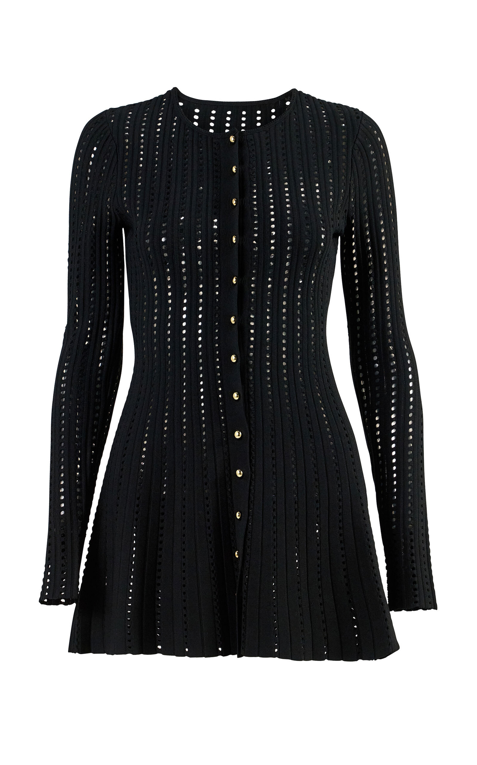 Carolina Herrera Carolina Herrera LongSleeve Viscose Pointelle Knit Cardigan