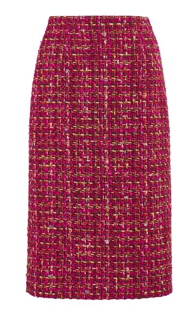 Carolina Herrera Carolina Herrera MidRise Multi Tweed Pencil Skirt
