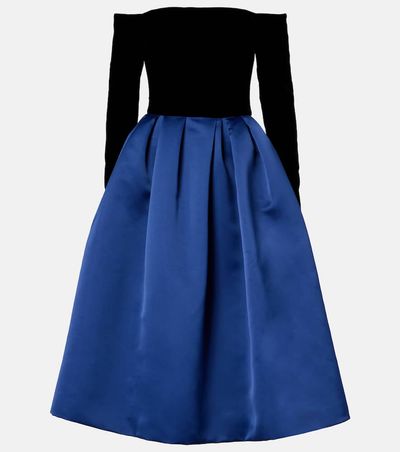 Carolina Herrera Carolina Herrera Off-shoulder crÃªpe and satin gown