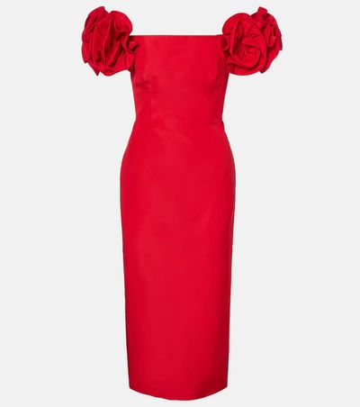Carolina Herrera Carolina Herrera Off-shoulder silk cocktail dress