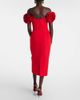 Carolina Herrera Carolina Herrera Off-shoulder silk cocktail dress - 3