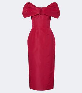 Carolina Herrera Carolina Herrera Off-shoulder silk faille cocktail dress