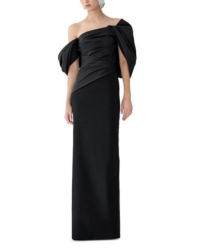 Carolina Herrera Carolina Herrera Off-the-Shoulder Draped Silk Gown