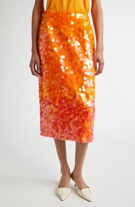 Carolina Herrera Carolina Herrera Ombré Paillette Skirt