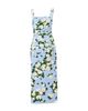 Carolina Herrera Carolina Herrera Printed Thick Strap Draped Midi Dress - 4