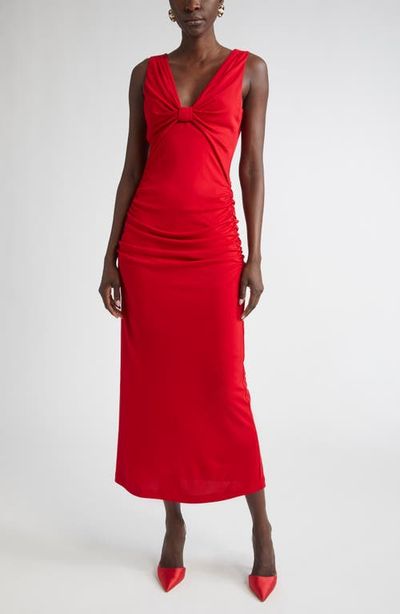 Carolina Herrera Carolina Herrera Ruched Jersey Column Dress