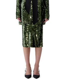 Carolina Herrera Carolina Herrera Sequin Embellished Pencil Skirt