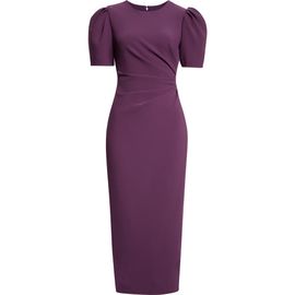 Carolina Herrera Carolina Herrera Silk Puff Sleeve Ankle Length Dress