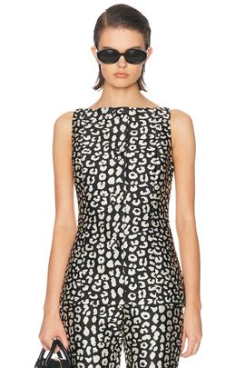 Carolina Herrera Carolina Herrera Sleeveless Boatneck Top