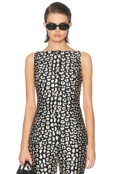 Carolina Herrera Carolina Herrera Sleeveless Boatneck Top