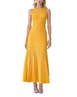 Carolina Herrera Carolina Herrera Sleeveless Tea Length Fit and Flare Dress